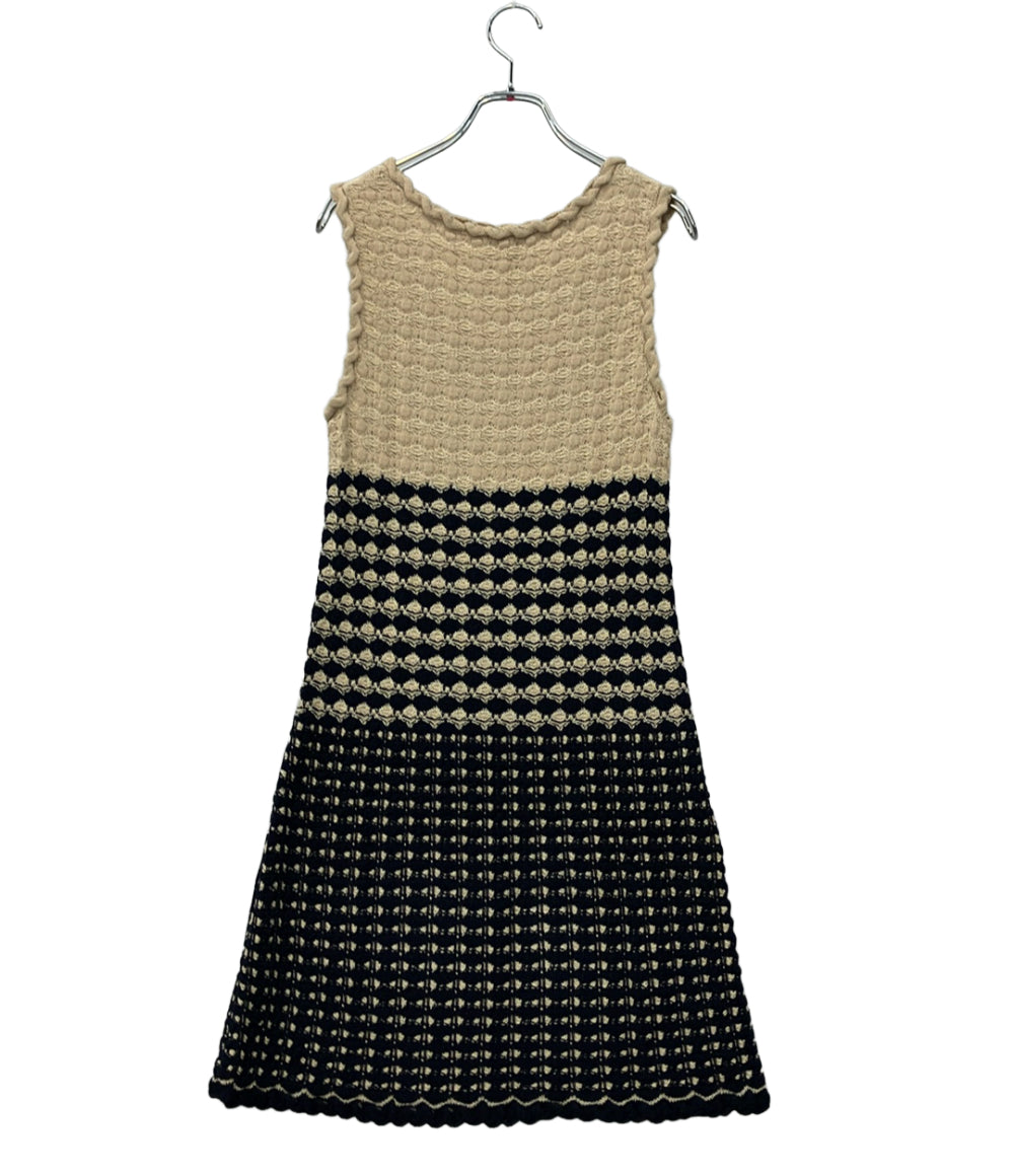 CHANEL ニットワンピース ココボタン P43419 レディース SIZE 34 (S