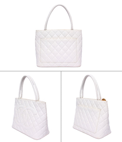 CHANEL トートバッグ ショルダーバッグ 肩掛け 復刻トート ゴールド金具 5番台 キャビアスキン レディース シャネル