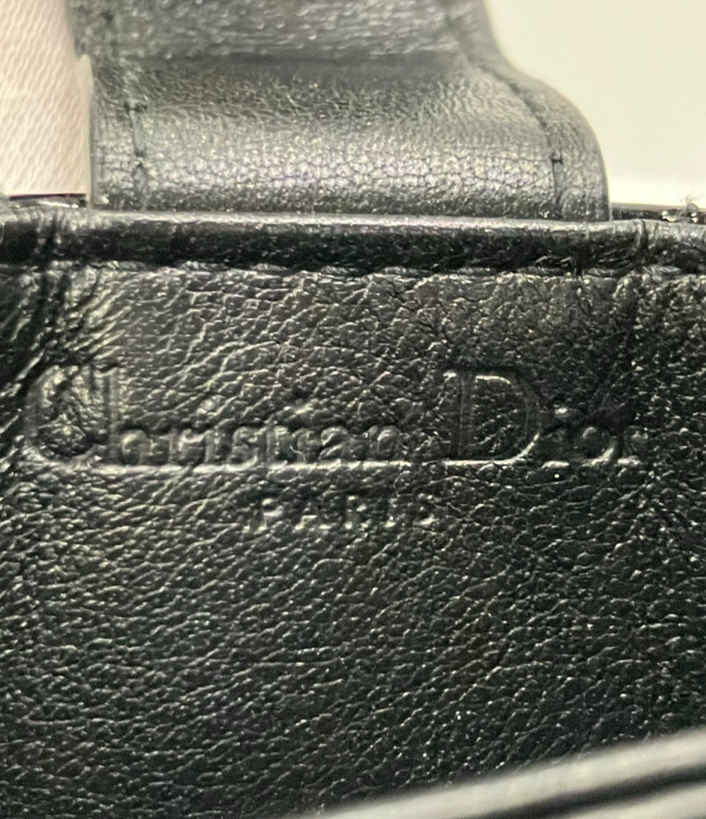 Christian Dior カードケース レディ ディオール ジャスミン カナージュ パテントレザー レディース クリスチャンディオール