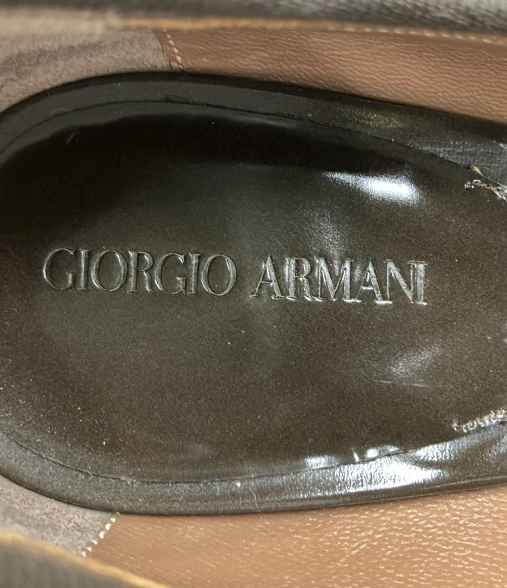 GIORGIO ARMANI ポインテッドトゥパンプス リボン レディース SIZE 37 1/2 ジョルジオアルマーニ