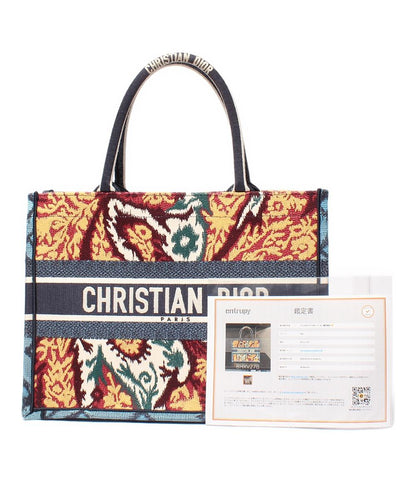 クリスチャンディオール ハンドバッグ トートバッグ エンブロイダリー ペイズリー ミディアム Book Tote レディース Christian Dior