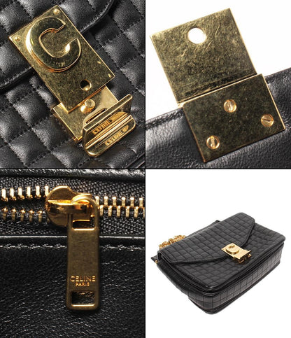 セリーヌ チェーンショルダーバッグ 肩掛け 斜め掛け Cミディアム キルテッド レディース CELINE