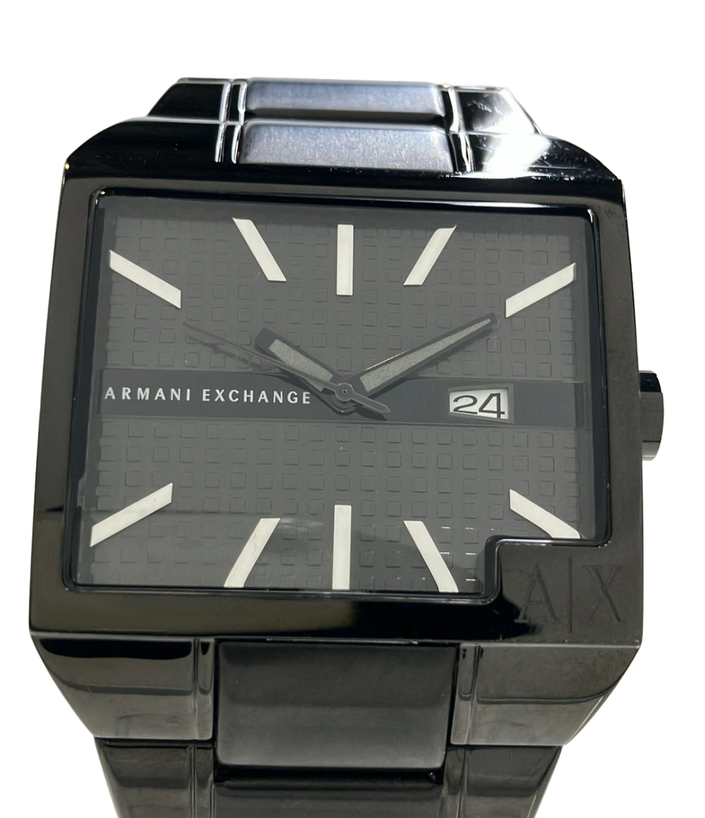 ARMANI EXCHANGE 腕時計 クオーツ ブラック AX2067 メンズ アルマーニエクスチェンジ