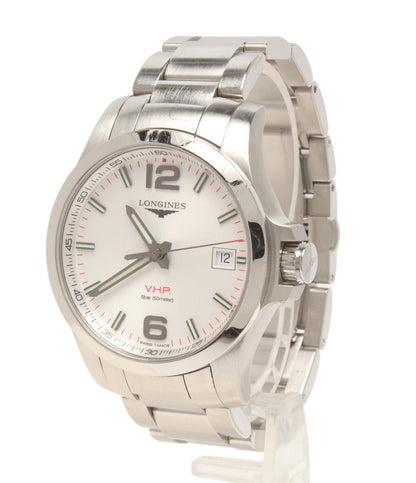 ロンジン 腕時計 パーペチュアルカレンダー コンクエスト クオーツ ホワイト L37164766 メンズ LONGINES