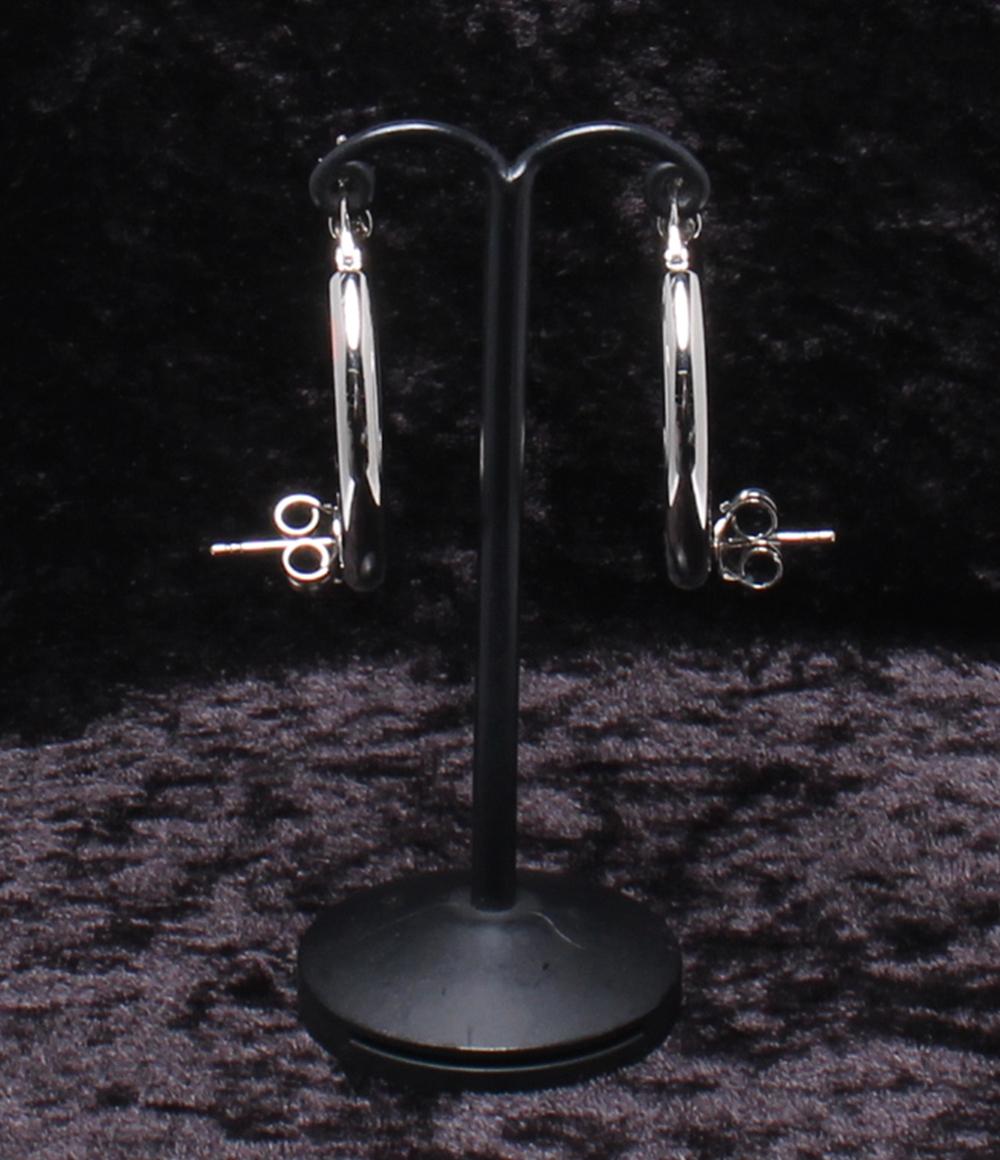 美品 エムエムシックス ピアス SV925 フープ レディース MM6