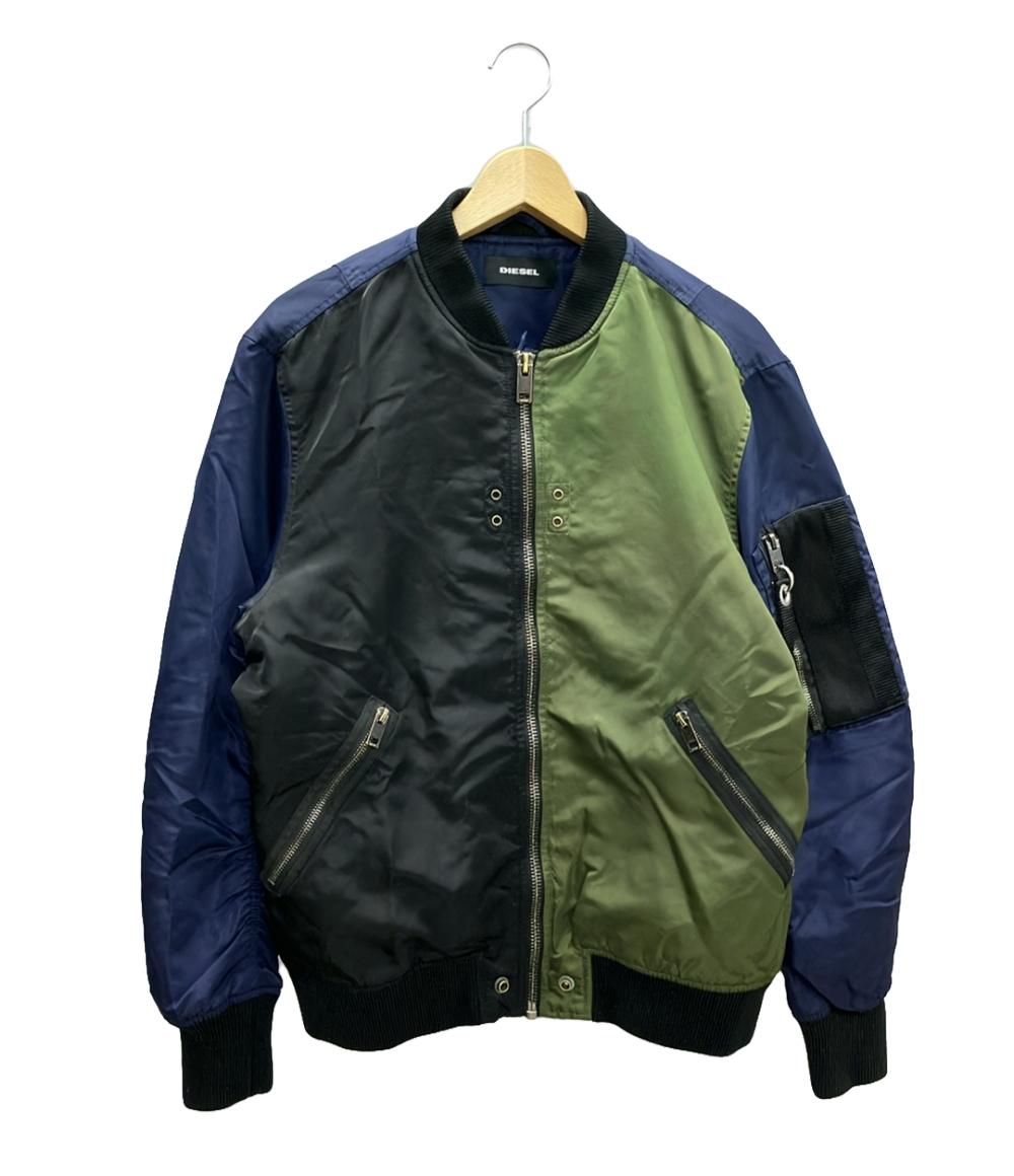 ディーゼル トライカラーナイロンフライトジャケット MA-1ジャケット アウター メンズ SIZE M DIESEL