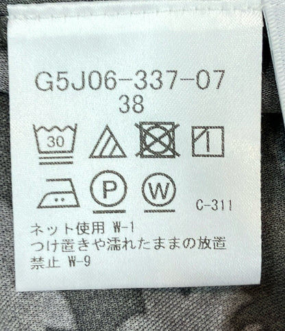 Mackintosh 半袖ワンピース 比翼仕立て ボタン バイブリーフラワージャージワンピース G5J06-337 レディース SIZE 38 (M) マッキントッシュ