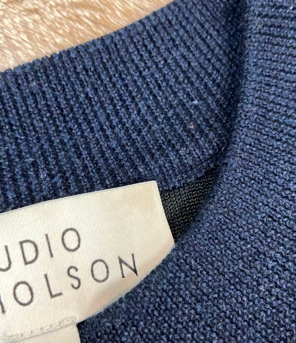 STUDIO NICHOLSON 半袖ニット クールネック レディース SIZE 0 (XS) スタジオニコルソン