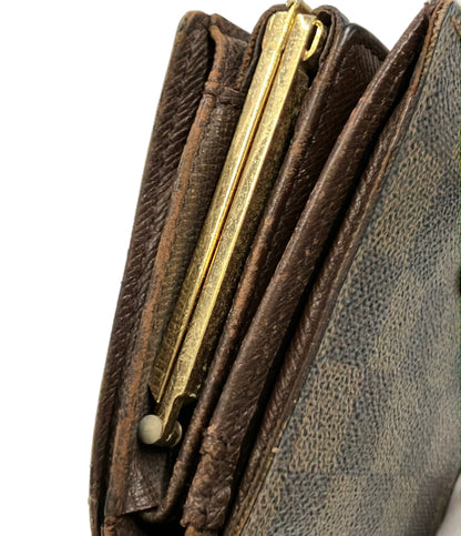 LOUIS VUITTON 二つ折り財布 ポルトフォイユ ヴィエノワ ダミエ エベヌ N61674 レディース メンズ ルイ・ヴィトン