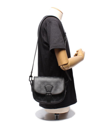 美品 LOUIS VUITTON ショルダーバッグ 斜め掛け 肩掛け モンスリ メッセンジャーPM モノグラム エクリプス M12519 メンズ レディース ルイ・ヴィトン
