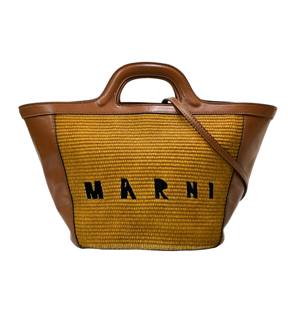 MARNI 2WAYハンドバッグ ショルダーバッグ 斜め掛け ロゴ レディース マルニ