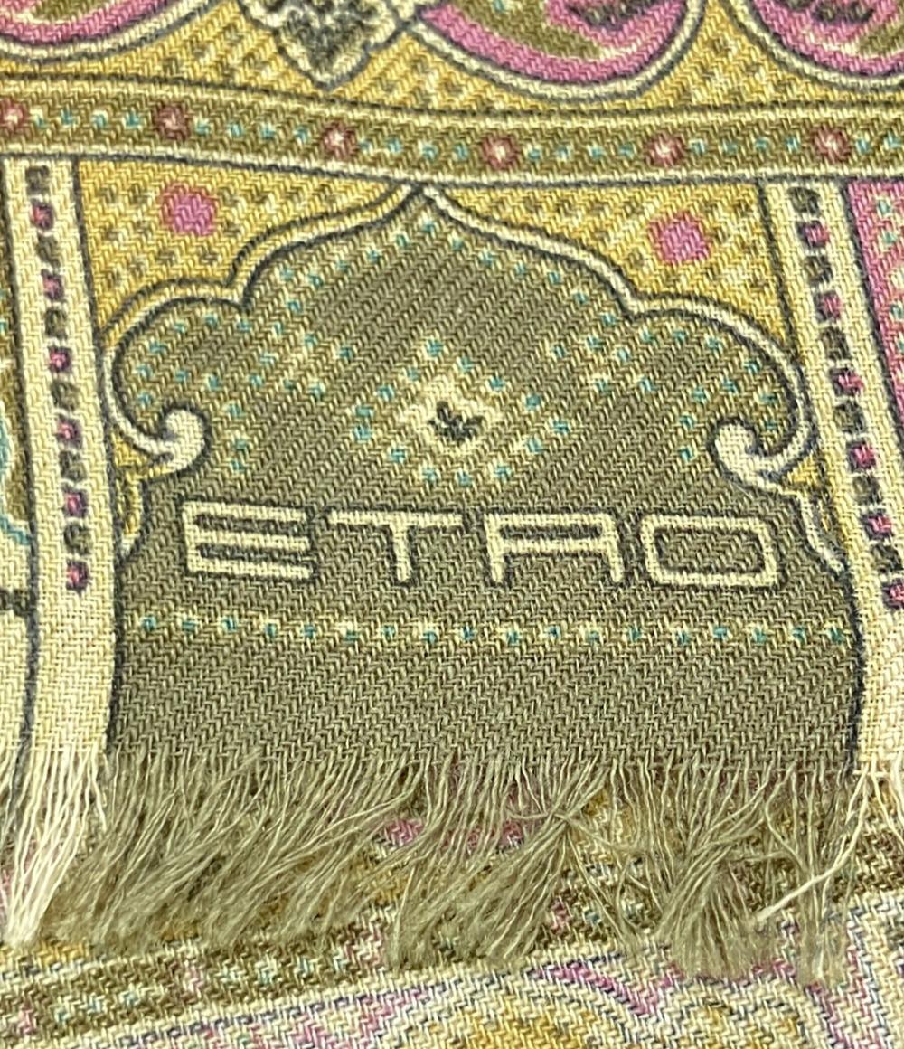 美品 ETRO ストール ペイズリー柄 メンズ レディース エトロ