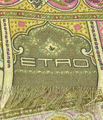 美品 ETRO ストール ペイズリー柄 メンズ レディース エトロ