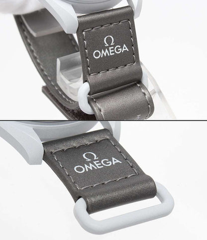 美品 OMEGA Swatch 腕時計 Mission to Pluto バイオセラミック ムーンスウォッチ クオーツ ホワイト SO33M101 メンズ オメガ スウォッチ
