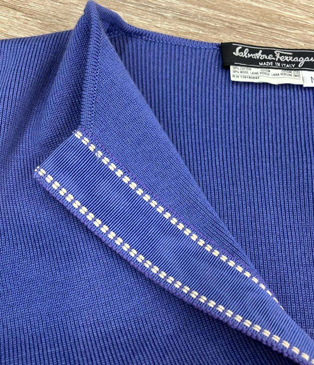 Salvatore Ferragamo ロングニットカーディガン 長袖 レディース SIZE M サルヴァトーレフェラガモ