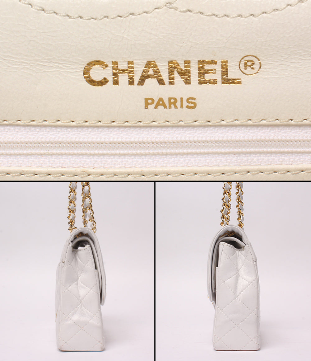 CHANEL チェーンショルダーバッグ Wチェーン Wフラップ 肩掛け
