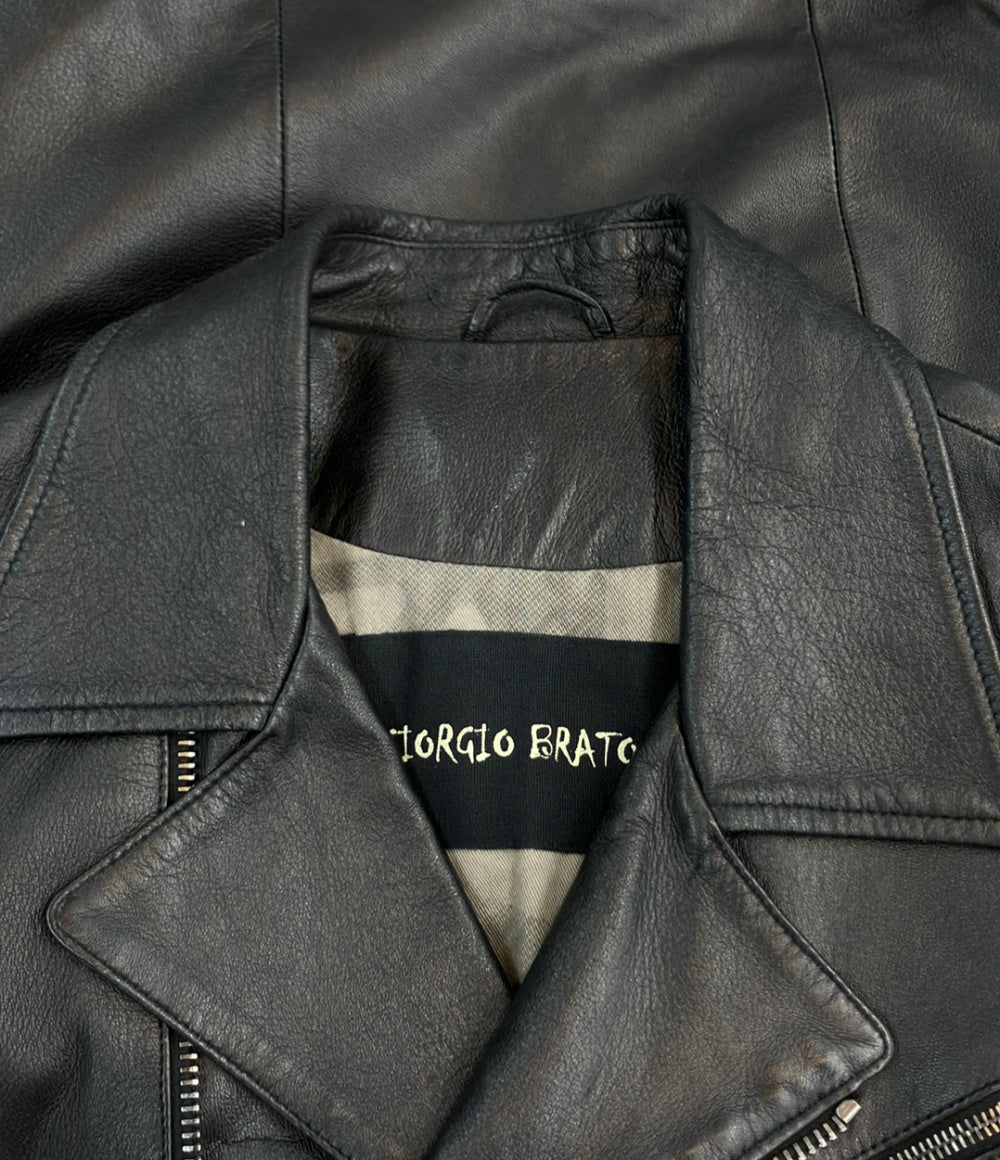GIORGIO BRATO ダブルライダース ジャケット メンズ SIZE 48 ジョルジオブラット