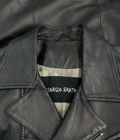GIORGIO BRATO ダブルライダース ジャケット メンズ SIZE 48 ジョルジオブラット
