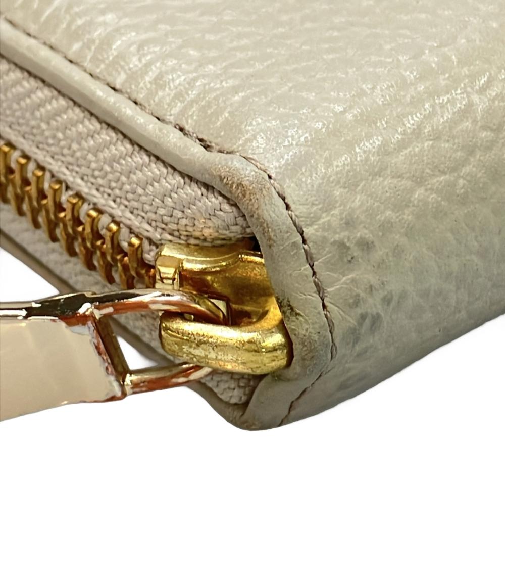 russet ラウンドファスナー長財布 レディース ラシット