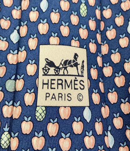 HERMES ネクタイ シルク 100% メンズ エルメス