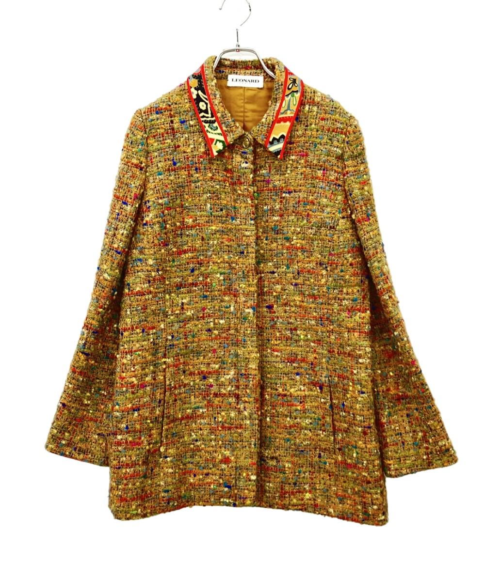 LEONARD ツイードジャケット レディース SIZE 42 (L) レオナール