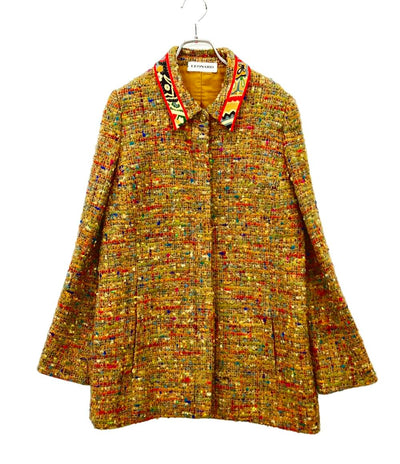 LEONARD ツイードジャケット レディース SIZE 42 (L) レオナール