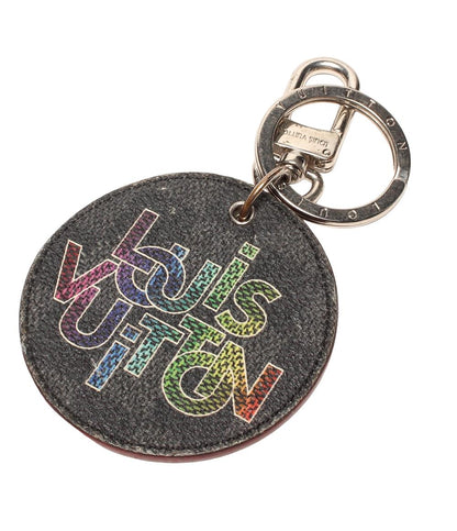 ルイ・ヴィトン バックチャーム キーホルダー ポルトクレ ラウンド イリュストレ ダミエグラフィット M68836 ユニセックス LOUIS VUITTON