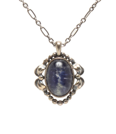 Georg Jensen ネックレス SV925 ソーダライト 2022 ヘリテージ イヤーペンダント レディース ジョージジェンセン