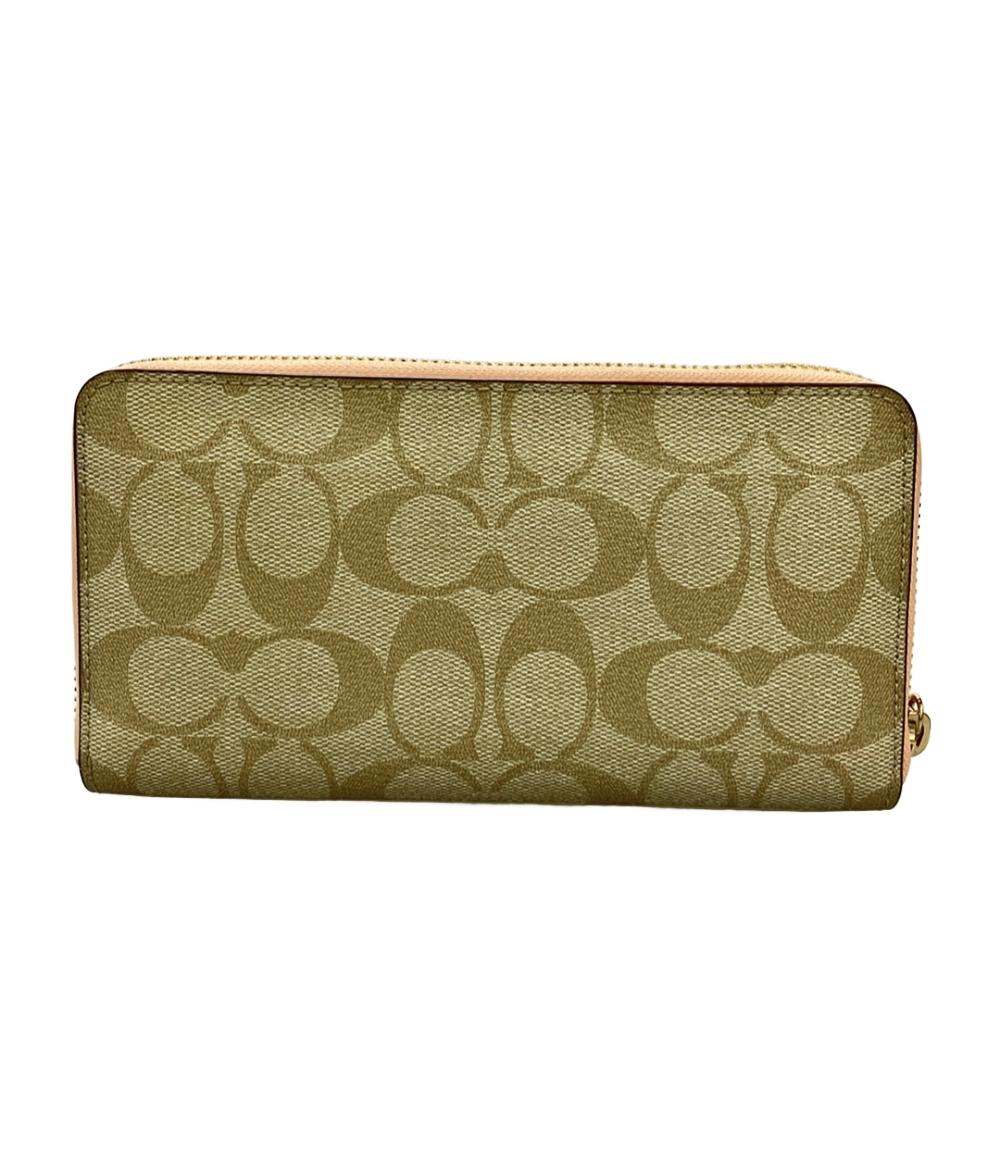 COACH　コーチ　C4452　長財布　ラウンドファスナー　シグネチャー　PVC COACH ラウンドファスナー長財布 シグネチャー C4452 レディース