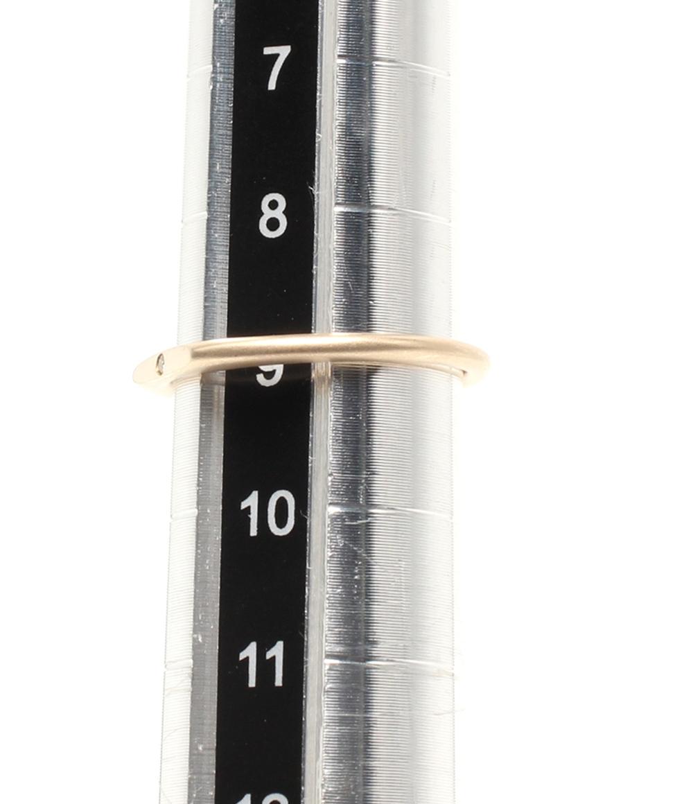 美品 ENEY リング 指輪 K10 ダイヤ レディース SIZE 9号 エネイ
