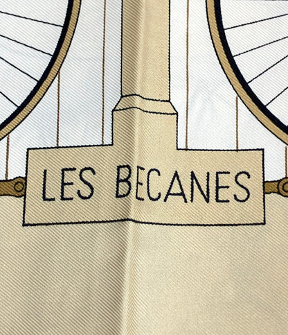 HERMES スカーフ カレ90 シルク100% レ・ベカン レディース エルメス
