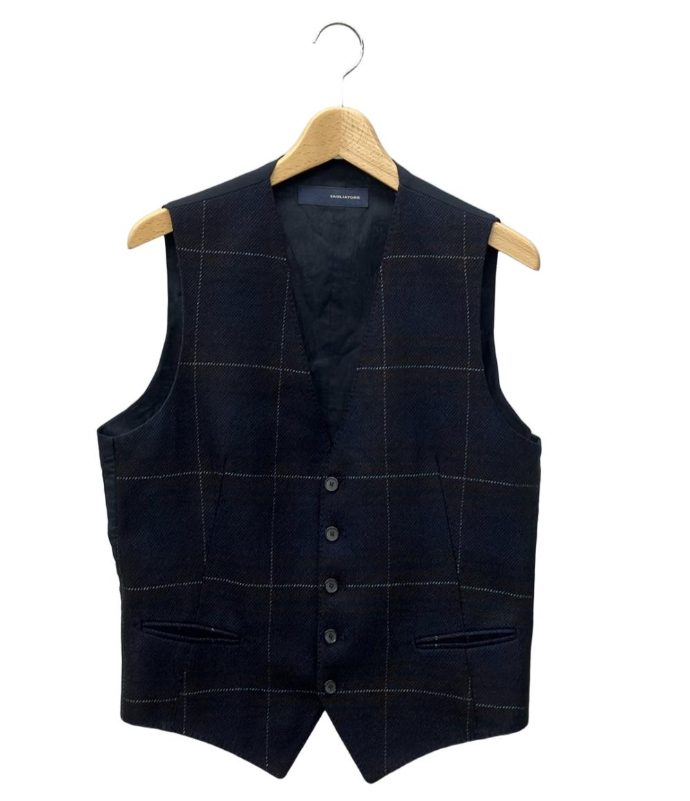 タリアトーレ ベスト チェック柄 メンズ SIZE 48/9R (L) TAGLIATORE