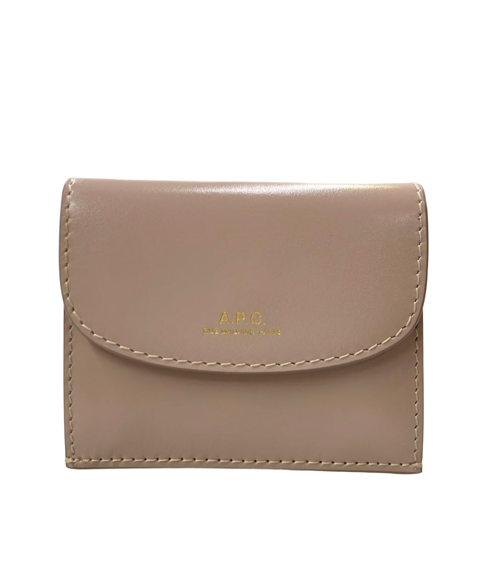 美品 A.P.C. 三つ折り財布 レザー レディース アーペーセー