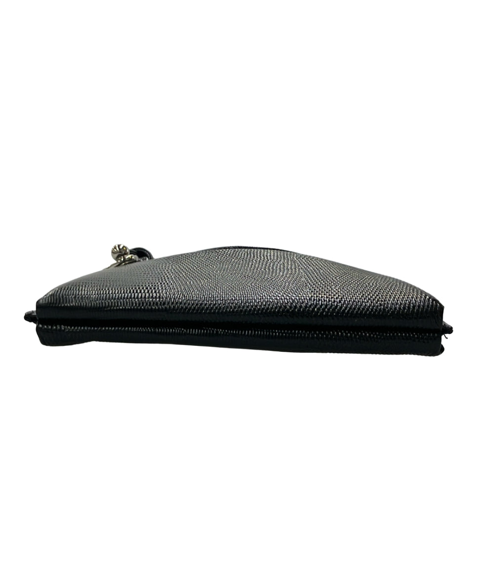 美品 TOFF&LOADSTONE ショルダーバッグ ショルダーポシェット 斜め掛け リザード型押し レザー トフアンドロードストーン