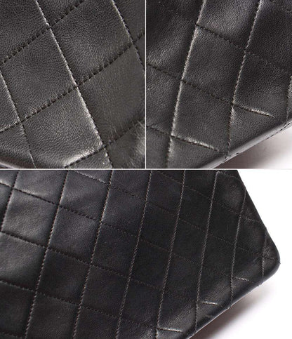 CHANEL チェーンショルダーバッグ 肩掛け 斜め掛け ゴールド金具 シングルチェーン シングルフラップ 1番台 スムースレザー マトラッセ20 レディース