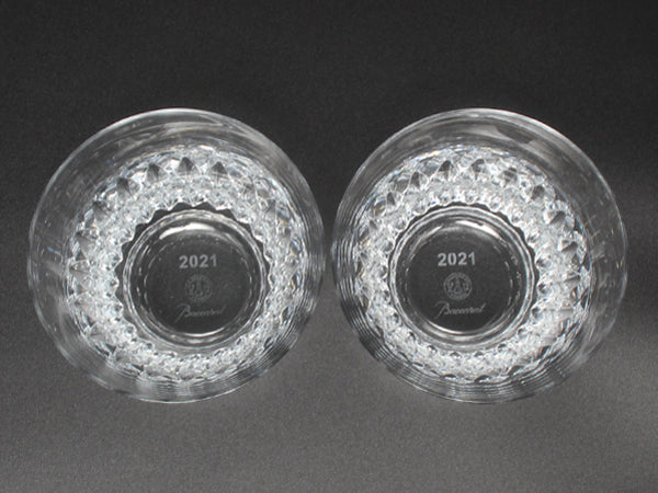 美品 Baccarat イヤータンブラー グラス 2点セット ペア 2021 ティアラ バカラ