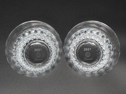 美品 Baccarat イヤータンブラー グラス 2点セット ペア 2021 ティアラ バカラ