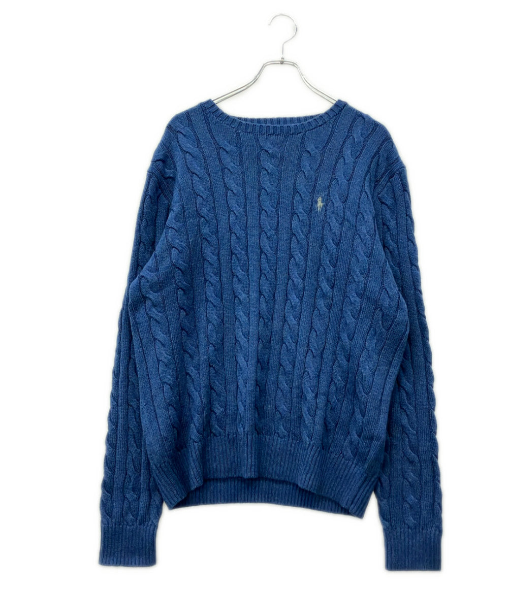 美品 POLO RALPH LAUREN 長袖 ニット メンズ SIZE L ポロ・ラルフローレン
