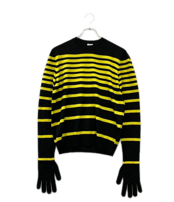 LOEWE グローブスリーブ ストライプウールセーター メンズ SIZE XS ロエベ