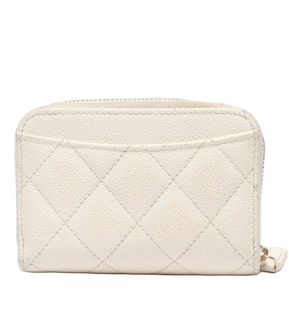 CHANEL コインケース ゴールド金具 キャビアスキン マトラッセ ココマーク レディース シャネル