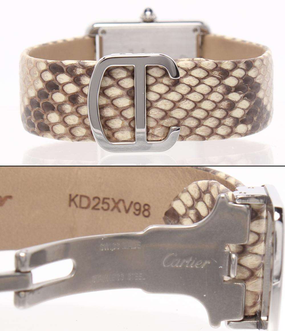 Cartier 腕時計 タンクソロ パイソン クオーツ W5200020 レディース カルティエ