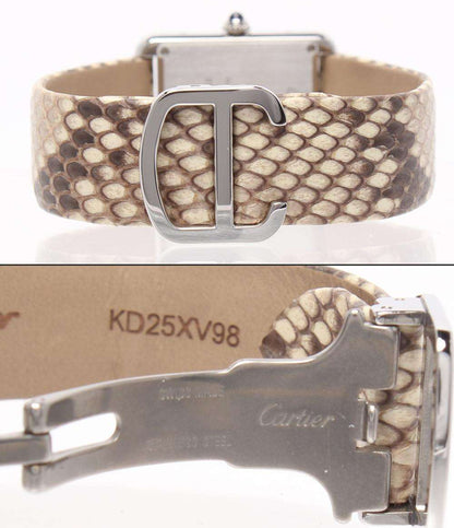 Cartier 腕時計 タンクソロ パイソン クオーツ W5200020 レディース カルティエ