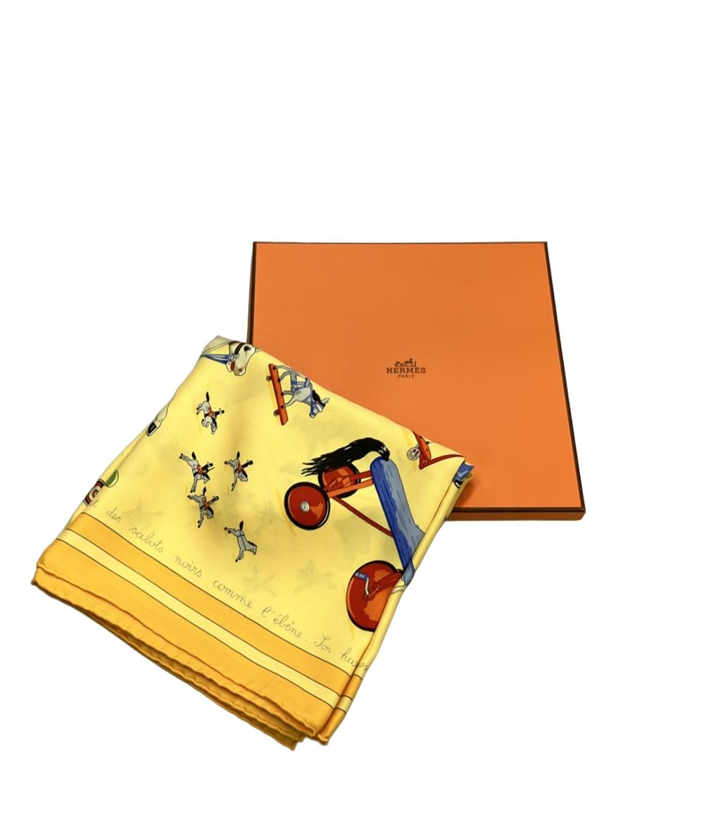 エルメス スカーフ カレ90 シルク100% Raconte moi Le Cheval レディース HERMES