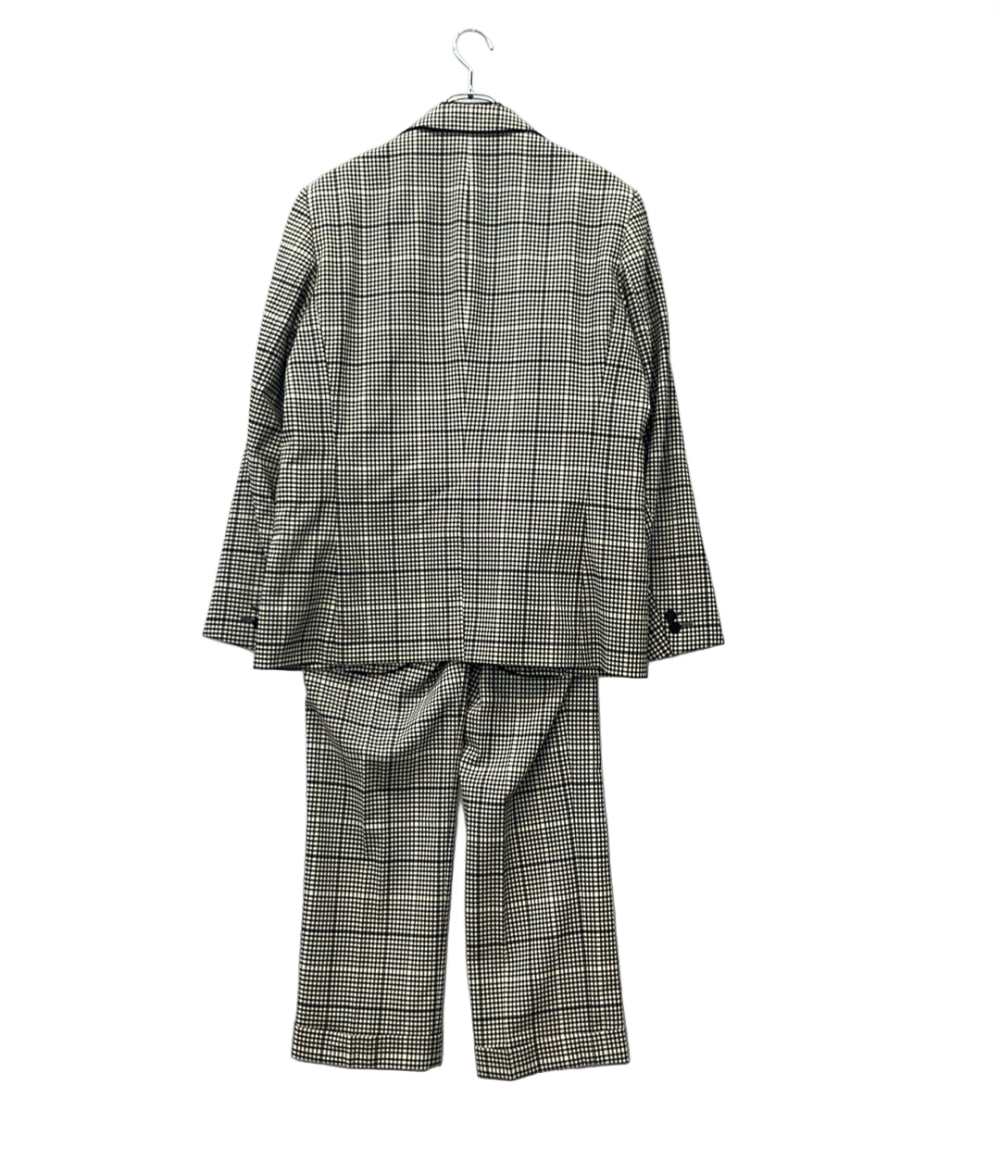 LANVIN セットアップ スリーピーススーツ チェック柄 ベスト付 メンズ SIZE 48 (L) ランバン