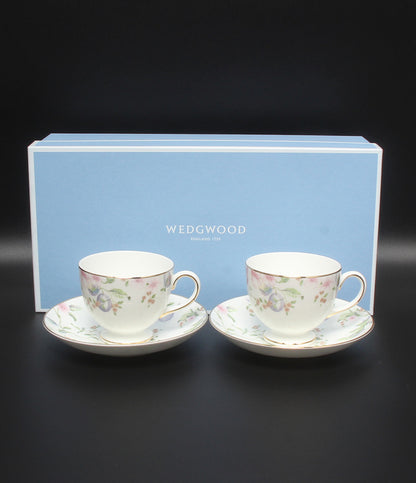 美品 WEDGWOOD カップ＆ソーサー 2客セット ペア スウィートプラム ウエッジウッド