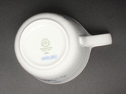 美品 Royal Copenhagen マグカップ ブルーフルーテッドプレイン アルファベット マグH ロイヤルコペンハーゲン