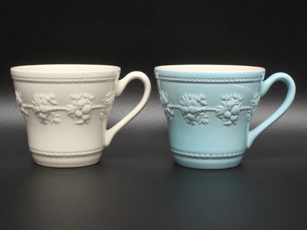 WEDGWOOD マグカップ 2点セット ペア フェスティビティ アイボリー ブルー ウエッジウッド