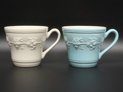 WEDGWOOD マグカップ 2点セット ペア フェスティビティ アイボリー ブルー ウエッジウッド