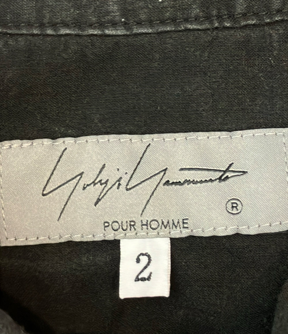 Yohji Yamamoto 長袖シャツ ロング ムラ染め HZ-B33-212 メンズ SIZE 2