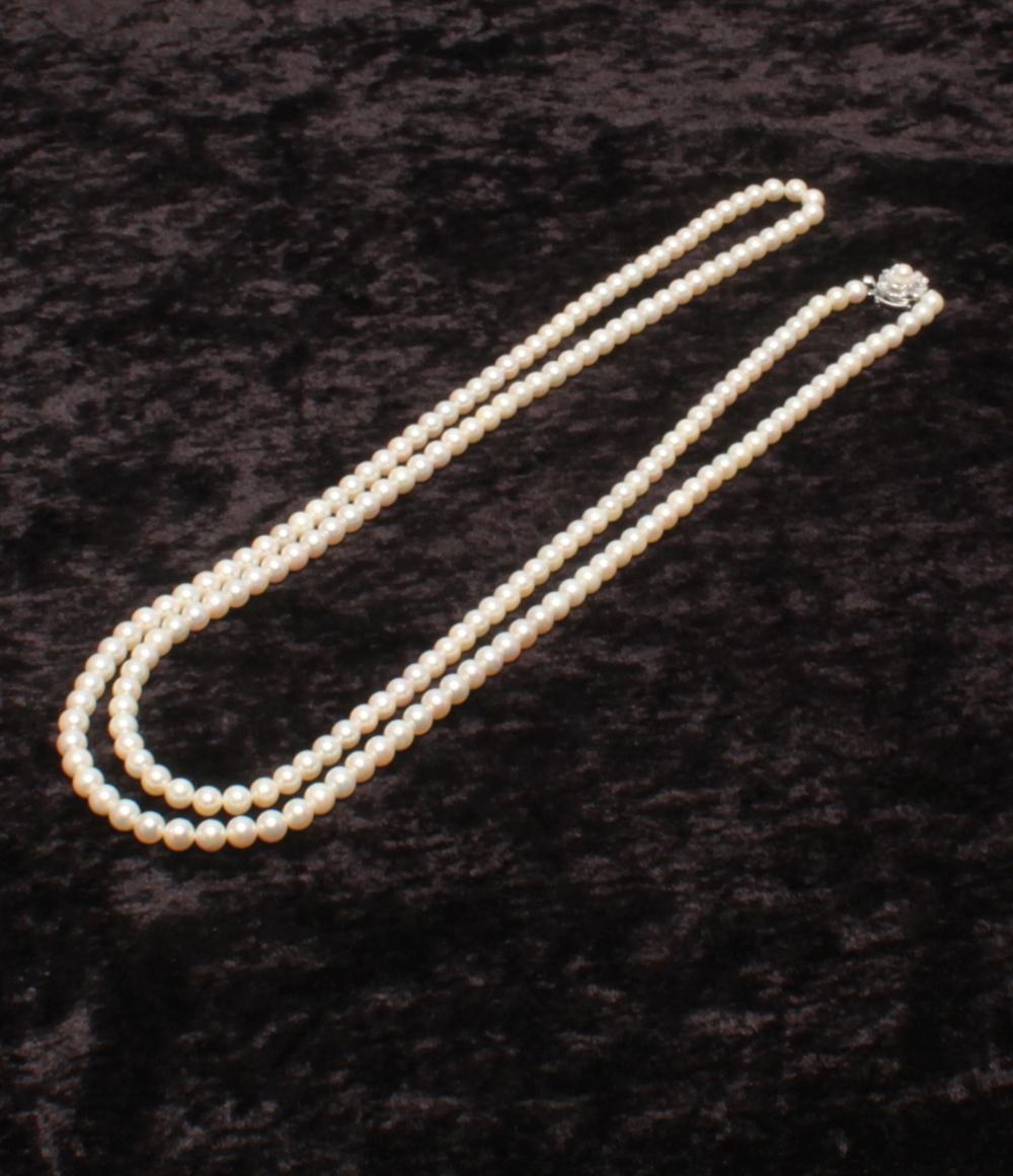 ロングネックレス SV パール 6.0-6.5mm レディース